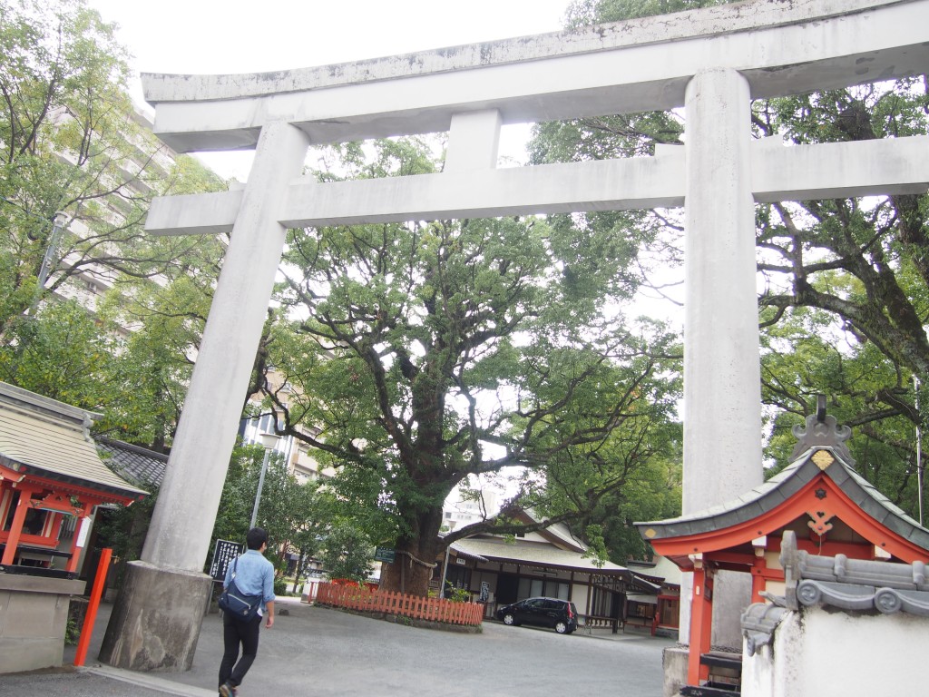 arata-hachiman shrine in kagoshima, japan