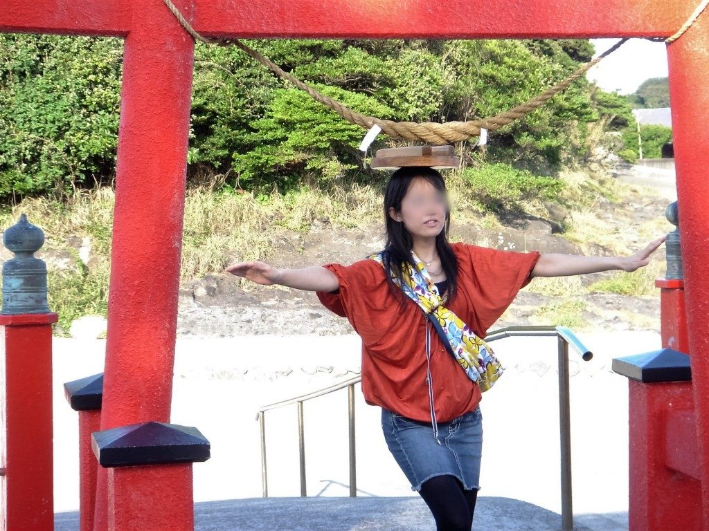 バランスをとって参拝