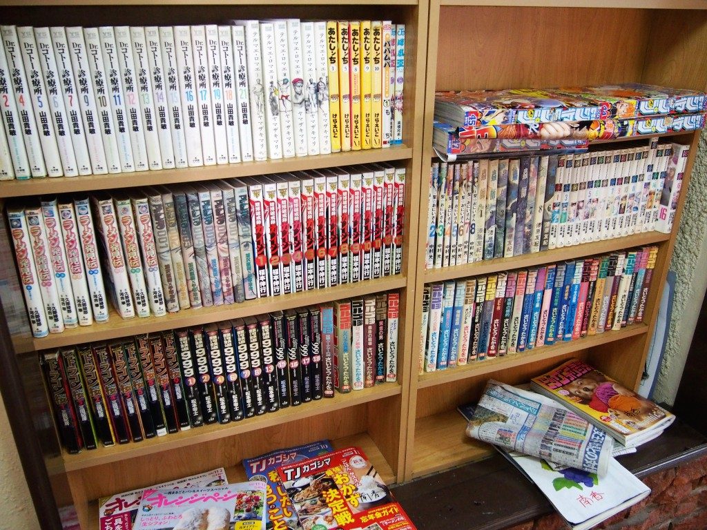 入口付近の漫画