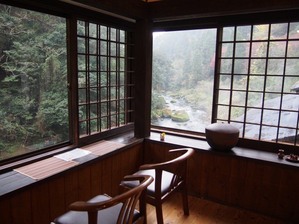 喫茶たんぽぽの上流側の眺め