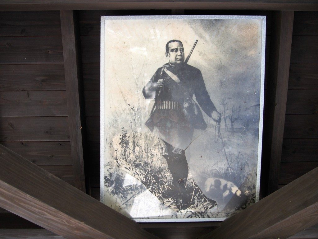 武屋敷跡の西郷隆盛の肖像画