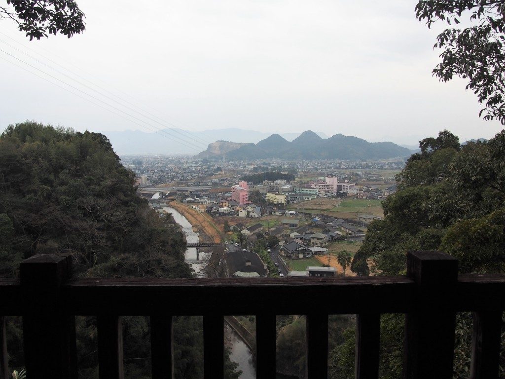 龍門滝展望所から眺めた姶良市街地