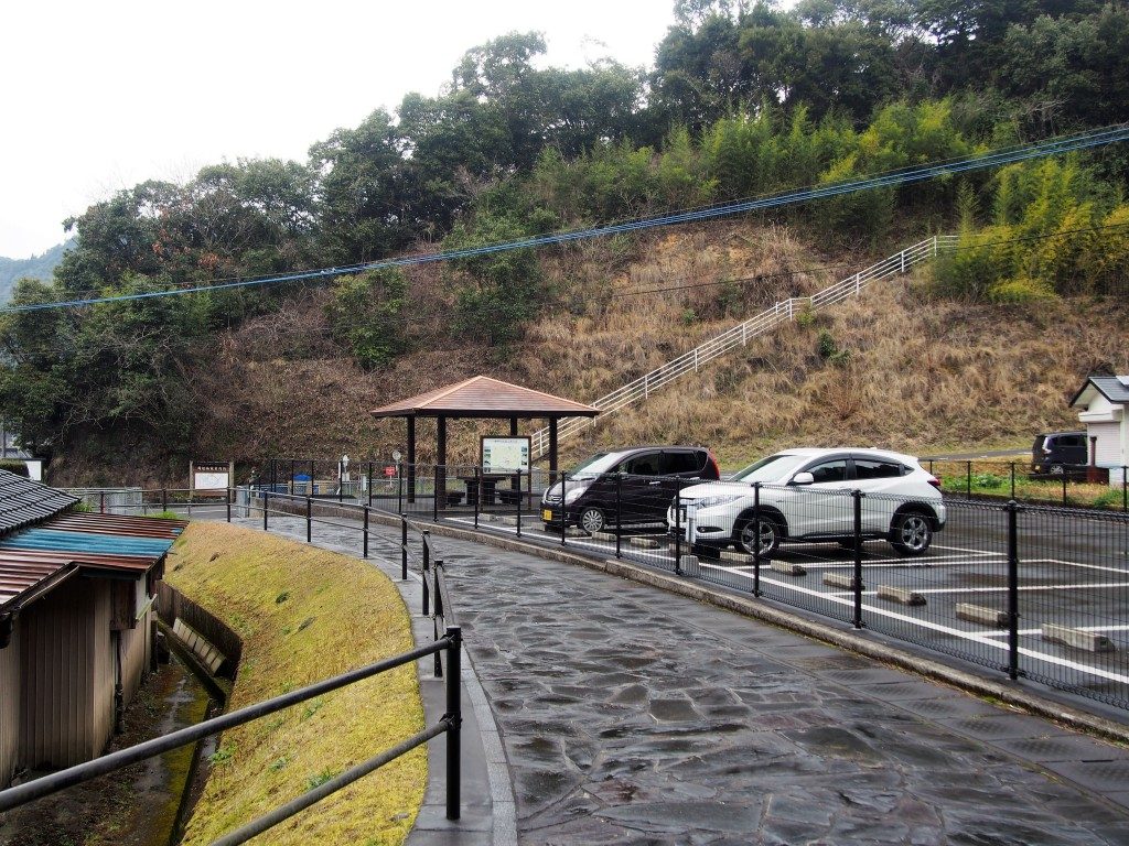 龍門司坂の駐車場