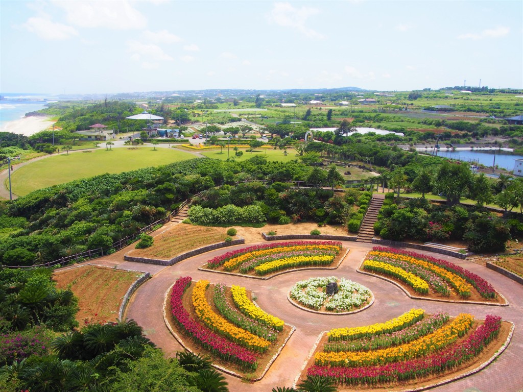 笠石海浜公園の全景