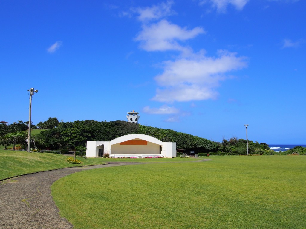 笠石海浜公園の広場