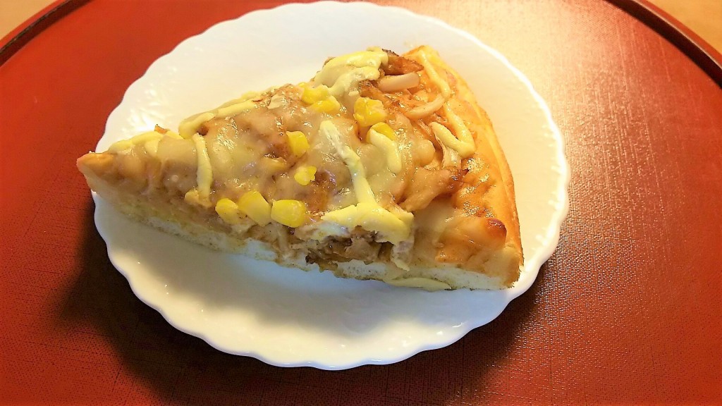 照り焼きチキンのピザ