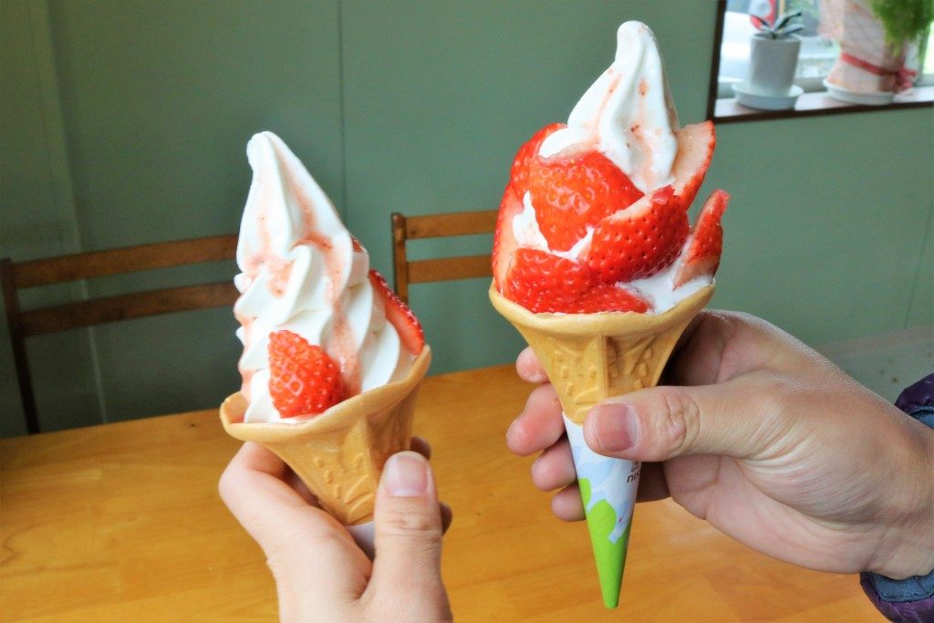 片平観光農園のソフトクリーム