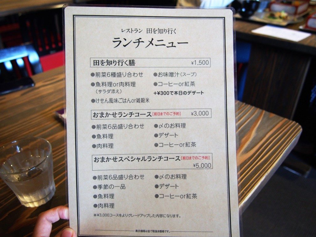 バスケットケースのメニュー