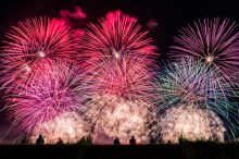 お祭りの花火