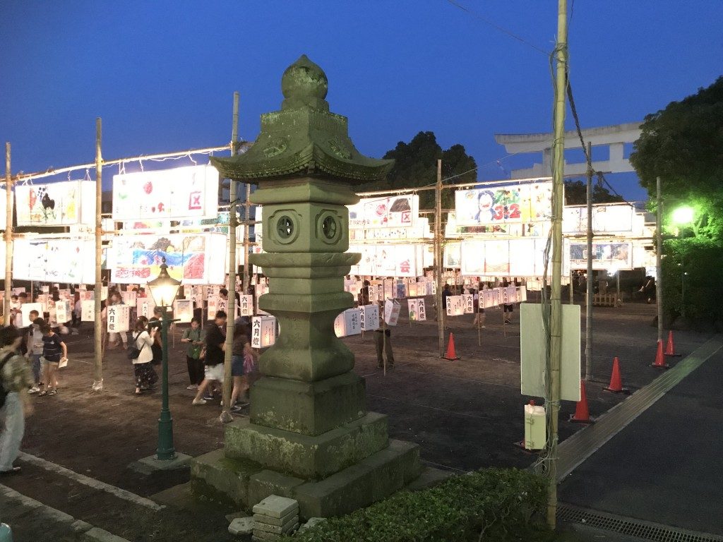 照国神社の六月灯祭り