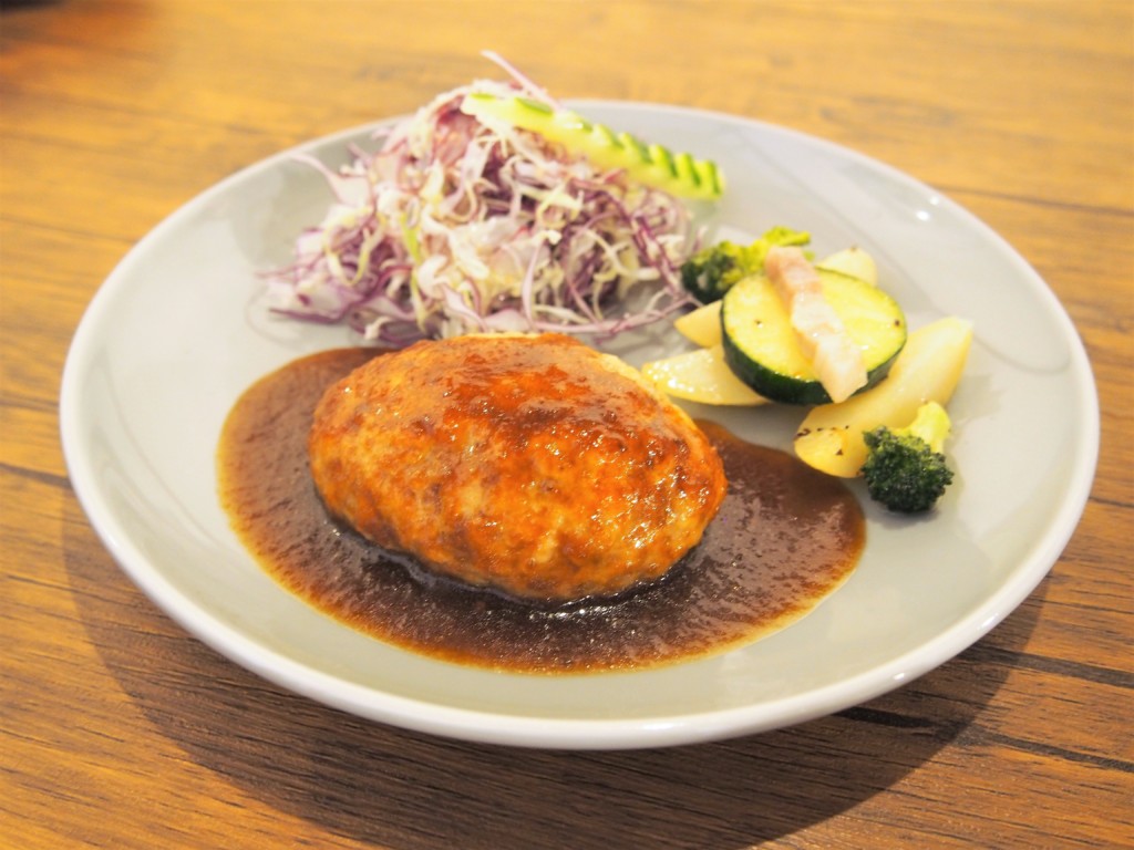 トキタマカフェ　和風ハンバーグ