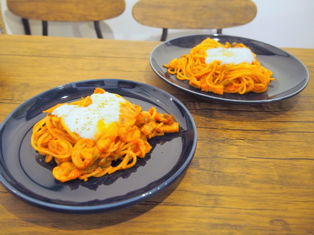 トキタマカフェのナポリタン