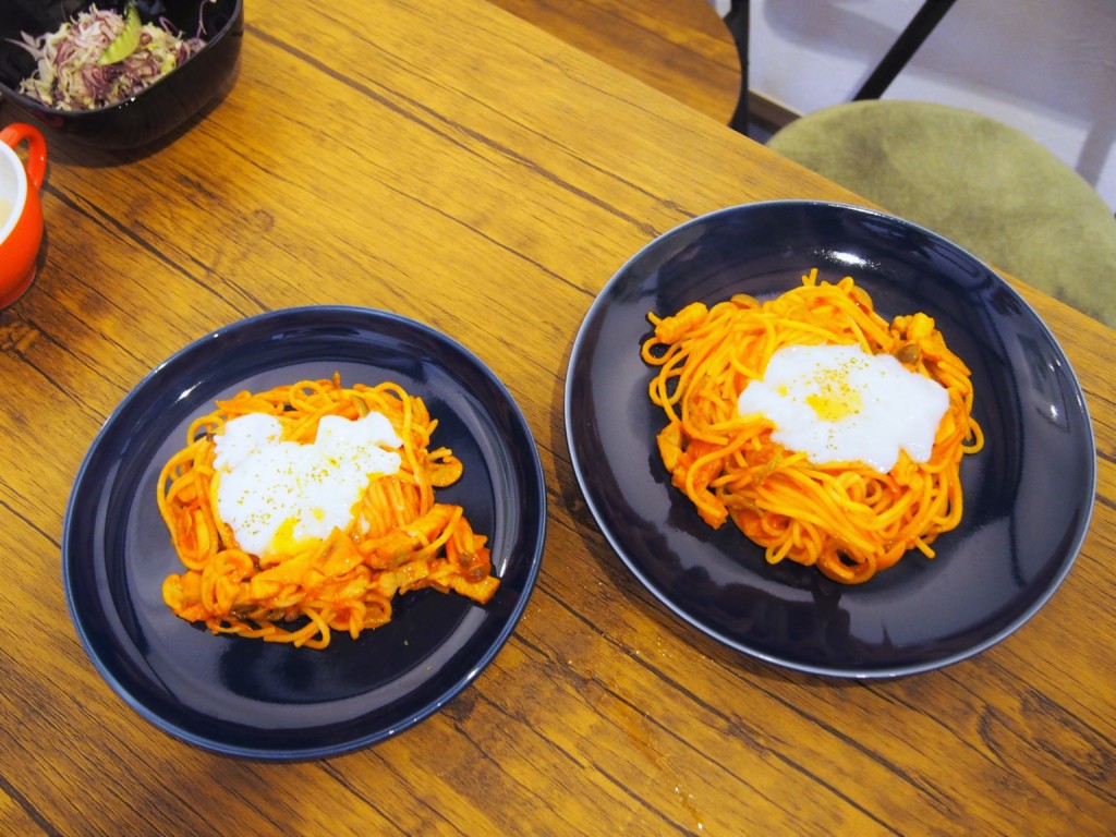 トキタマカフェのナポリタン