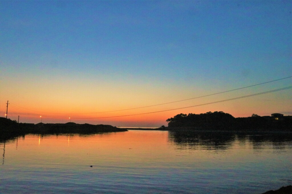 吹上浜フィールドホテルの夕暮れ