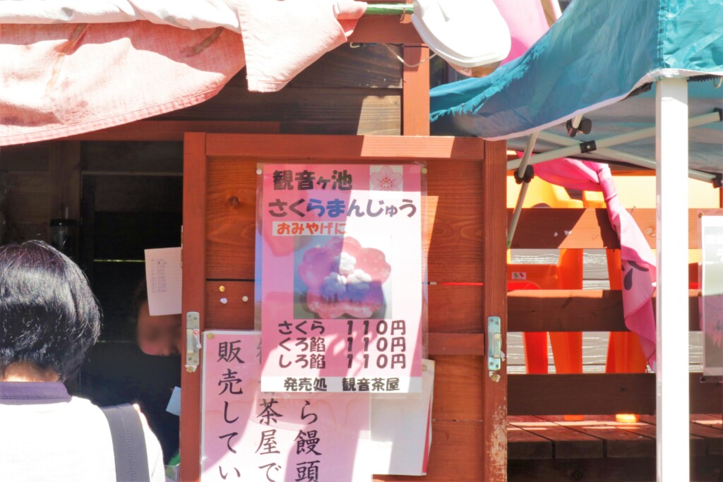 観音ヶ池公園の桜饅頭