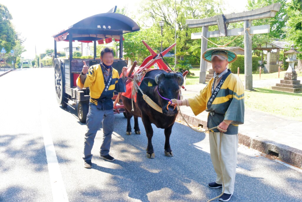 出水麓武家屋敷群の牛車