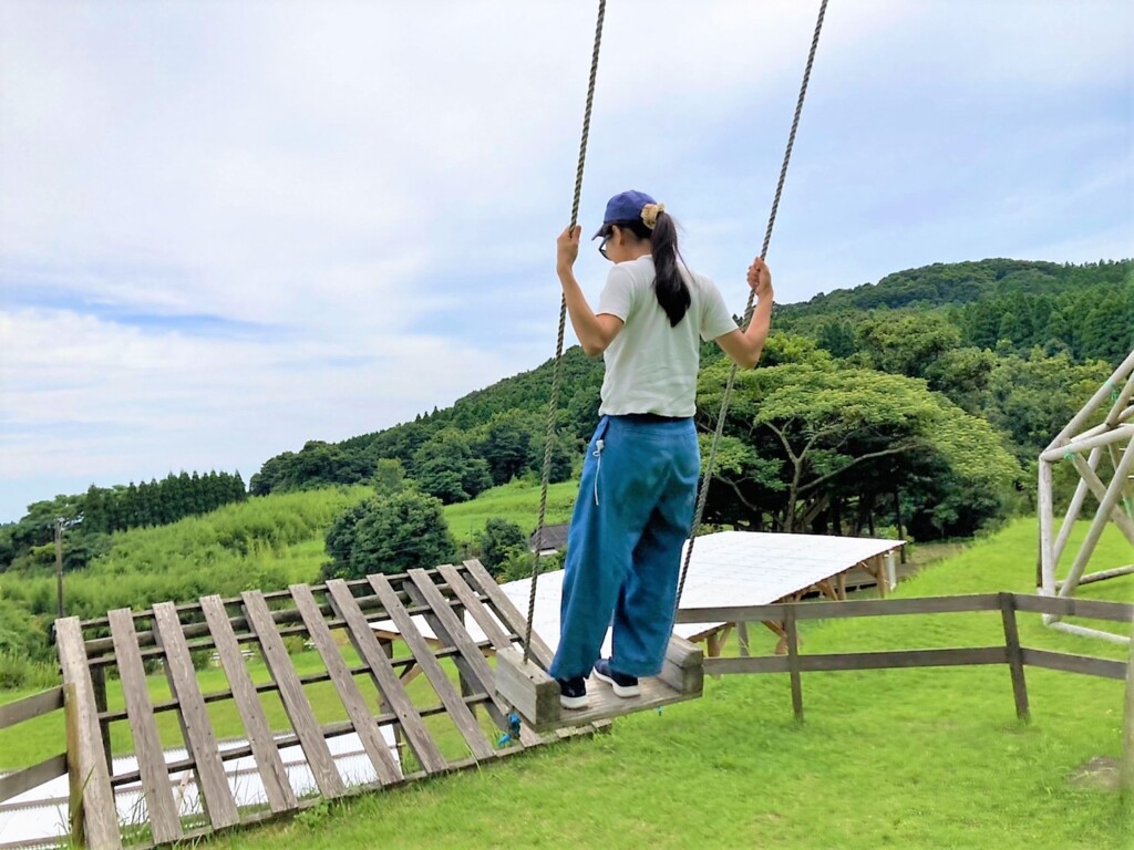 枕崎市にある巨大ブランコ
