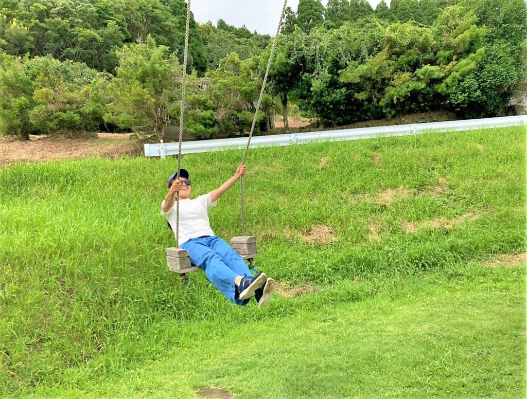 枕崎市にある巨大ブランコ