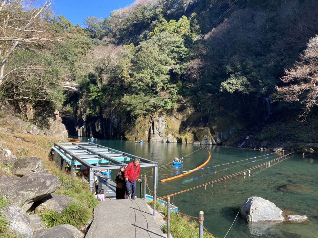 高千穂峡のカヤック乗り場